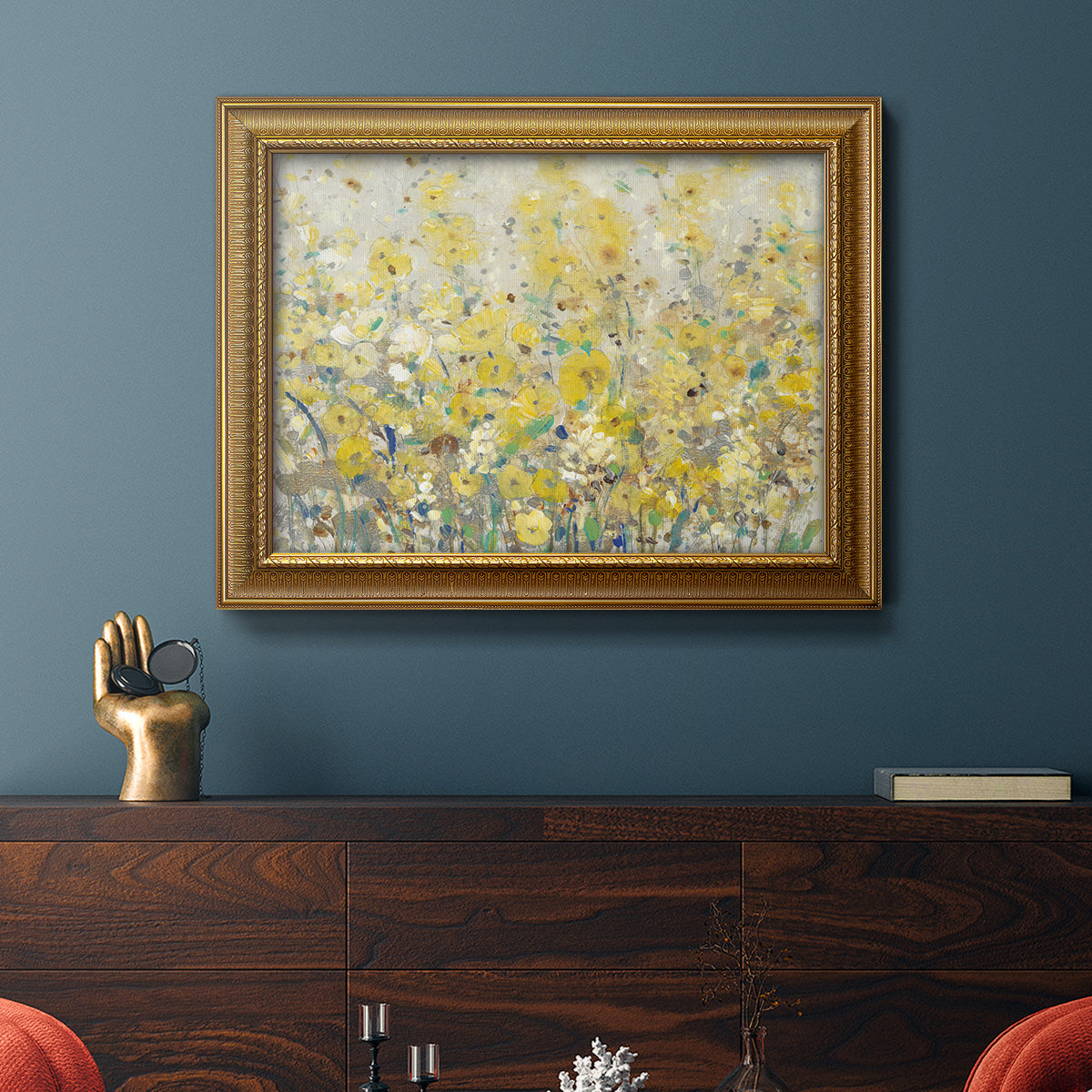 Cheerful Garden I Premium Framed Canvas- Ready to Hang