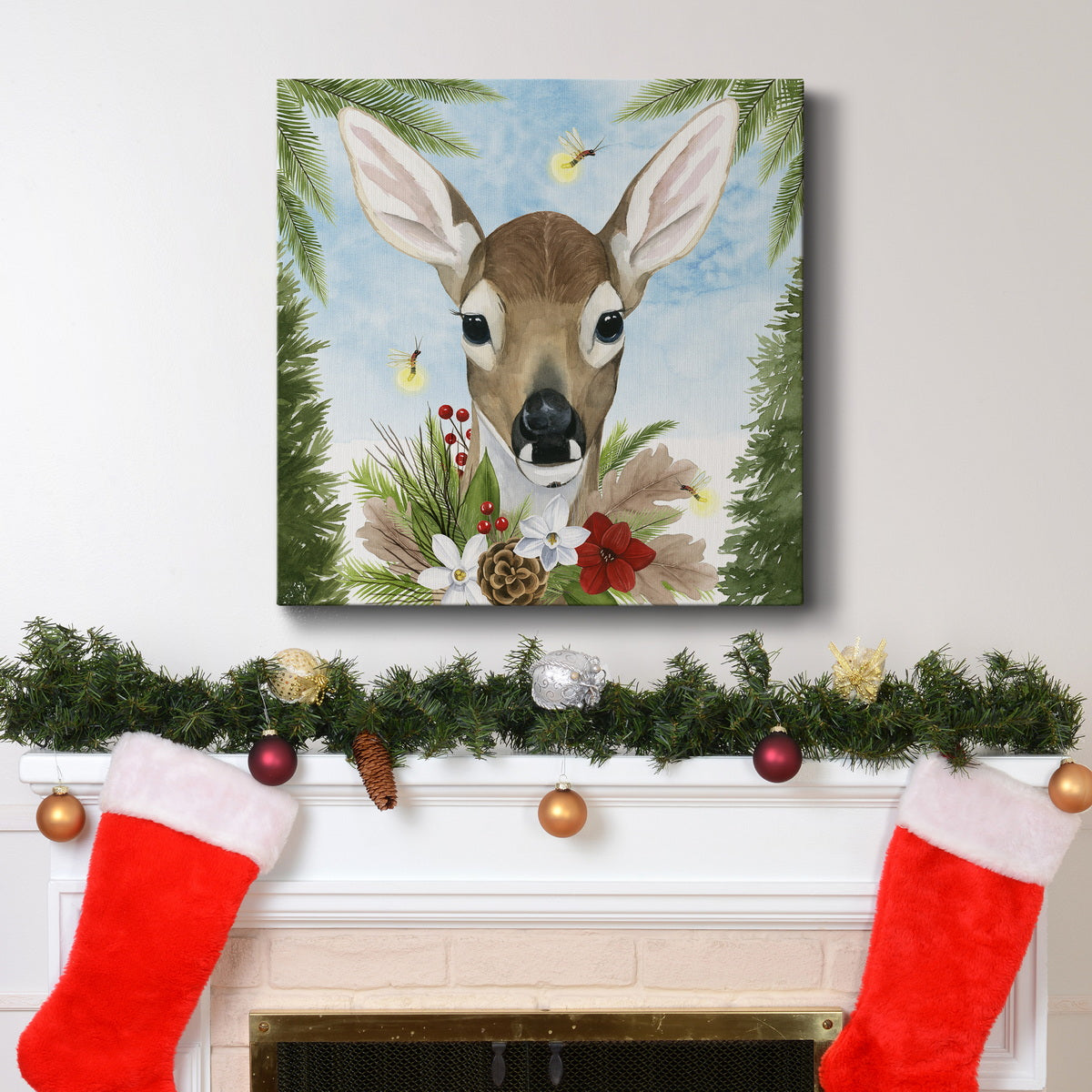 Forest Christmas I-Premium Gallery Wrapped Canvas - Ready to Hang