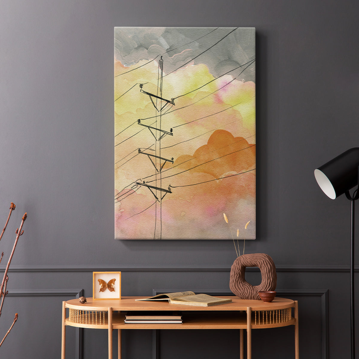 Cloudy Communication I - Canvas Art Print