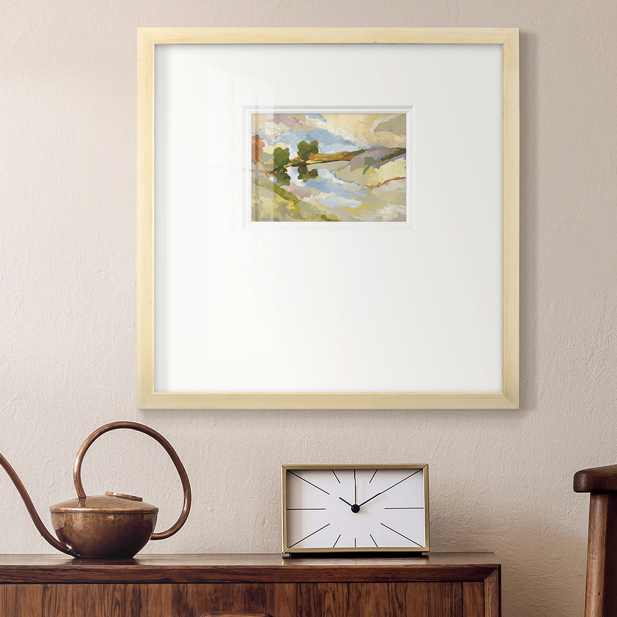 Uplands I- Premium Framed Print Double Matboard