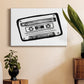 Cassette Sketch Premium Gallery Wrapped Canvas - Ready to Hang