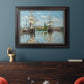 Ships Riding on the Seine - Ornate Framed Canvas Print