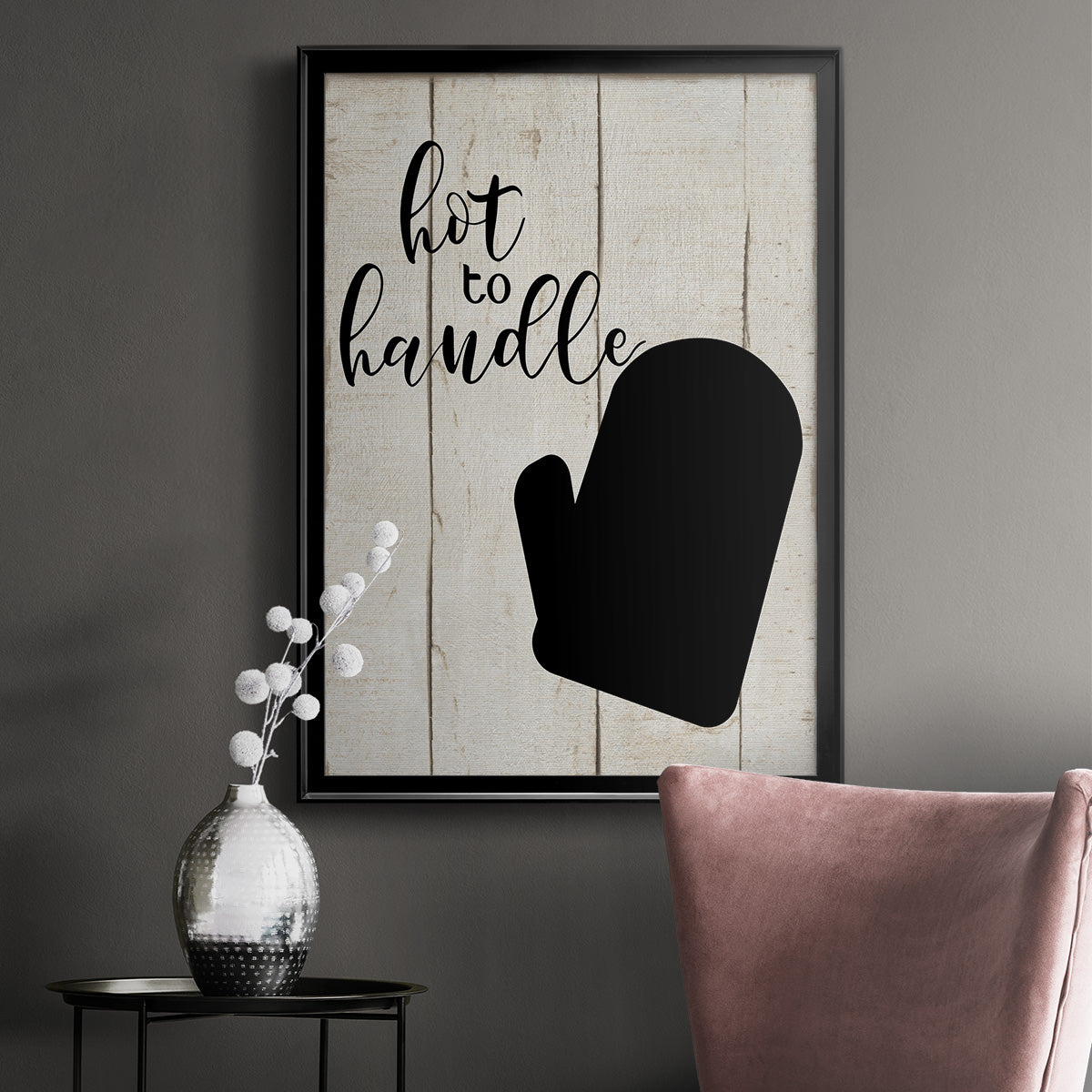 Hot To Handle - Modern Framed Canvas Print