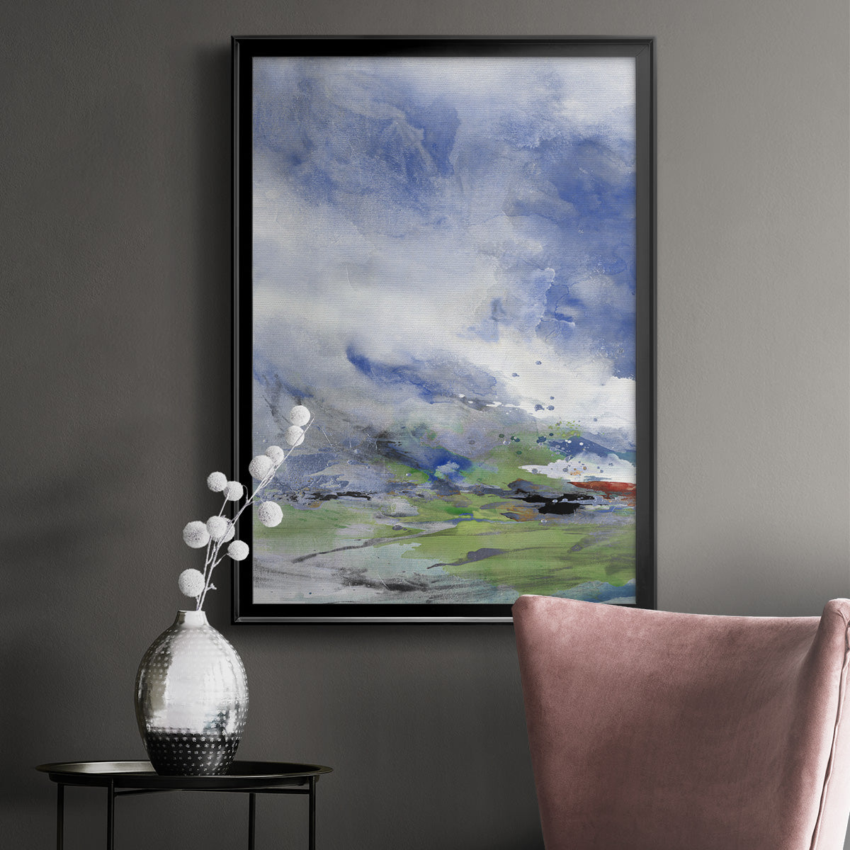 Spring Air - Modern Framed Canvas Print