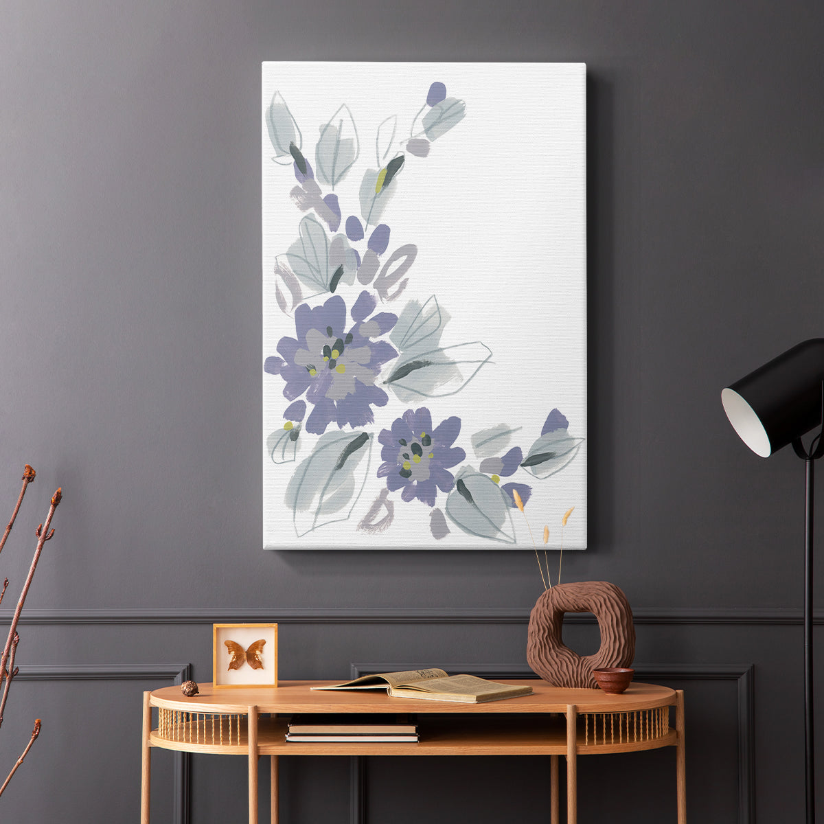 Periwinkle Patch III - Canvas Art Print