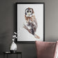 Barred Owl Impressions II - Modern Framed Canvas Print