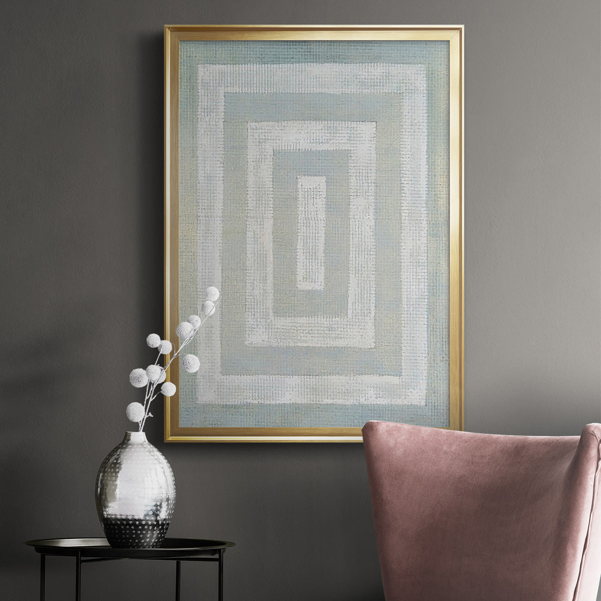 Inner Hall I - Modern Framed Canvas Print