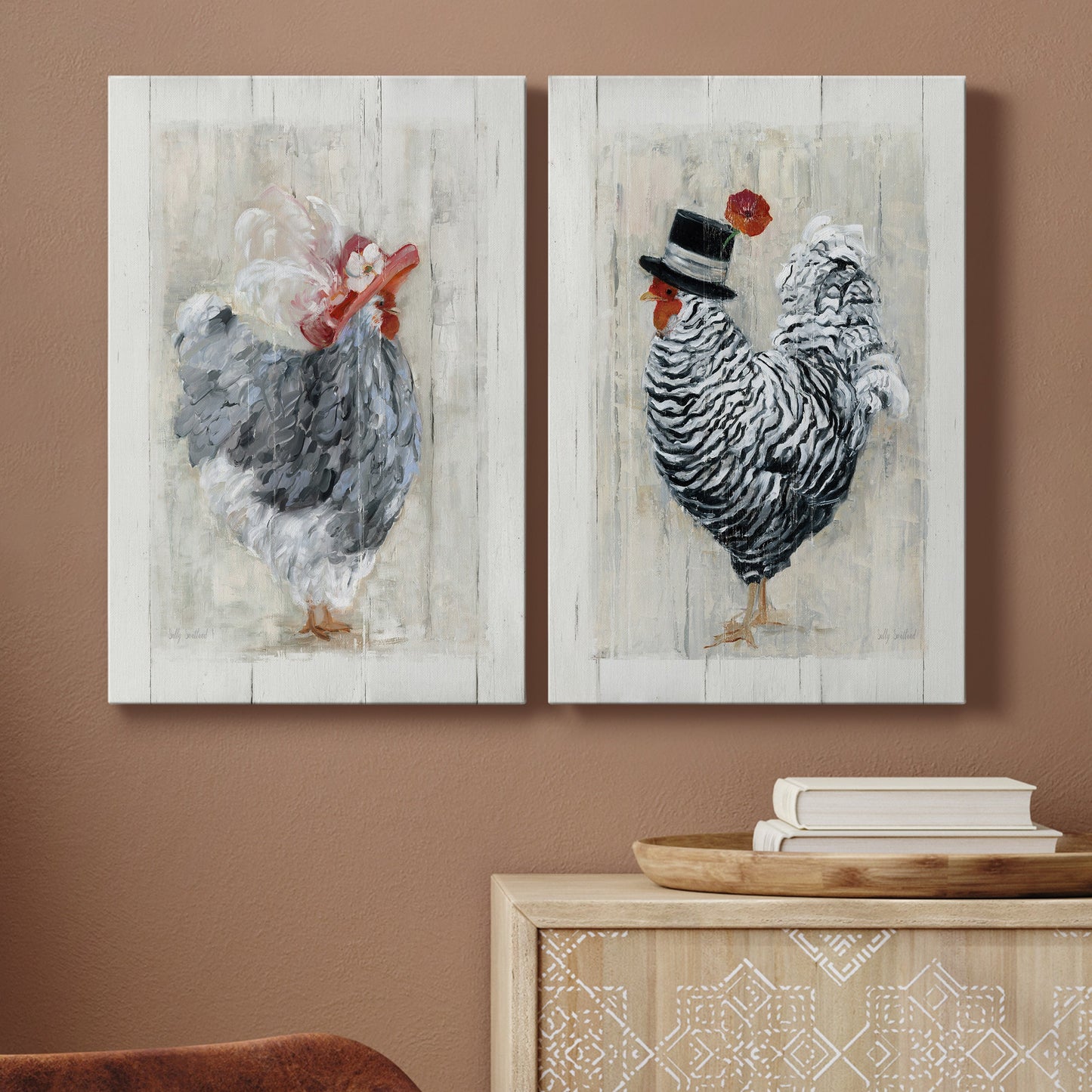 Sunday Best Hen Premium Gallery Wrapped Canvas - Ready to Hang