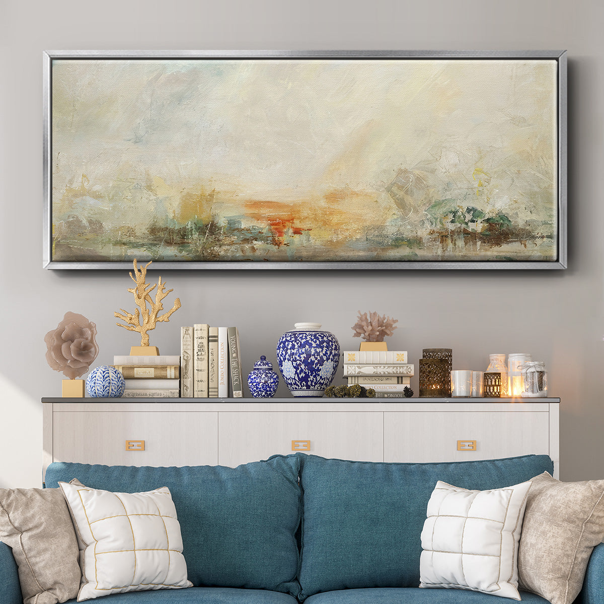 Old Masters World - Floater Framed Canvas Print