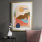 Paper Scene III - Modern Framed Canvas Print