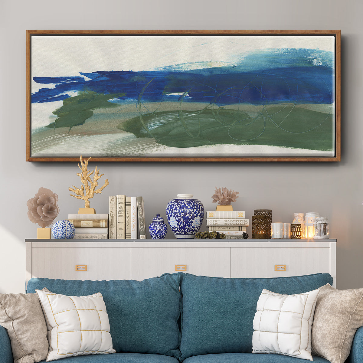 Mirages III - Floater Framed Canvas Print