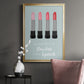Flawless Lipstick - Modern Framed Canvas Print