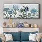 Vintage Shades of Blue - Floater Framed Canvas Print