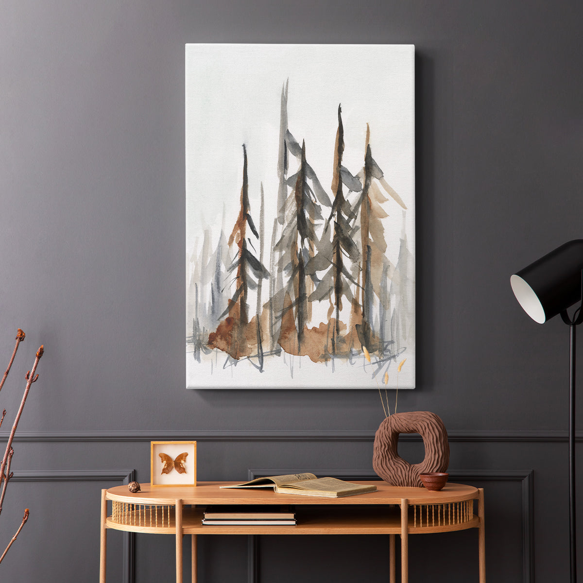 Rustic Evergreens I - Canvas Art Print
