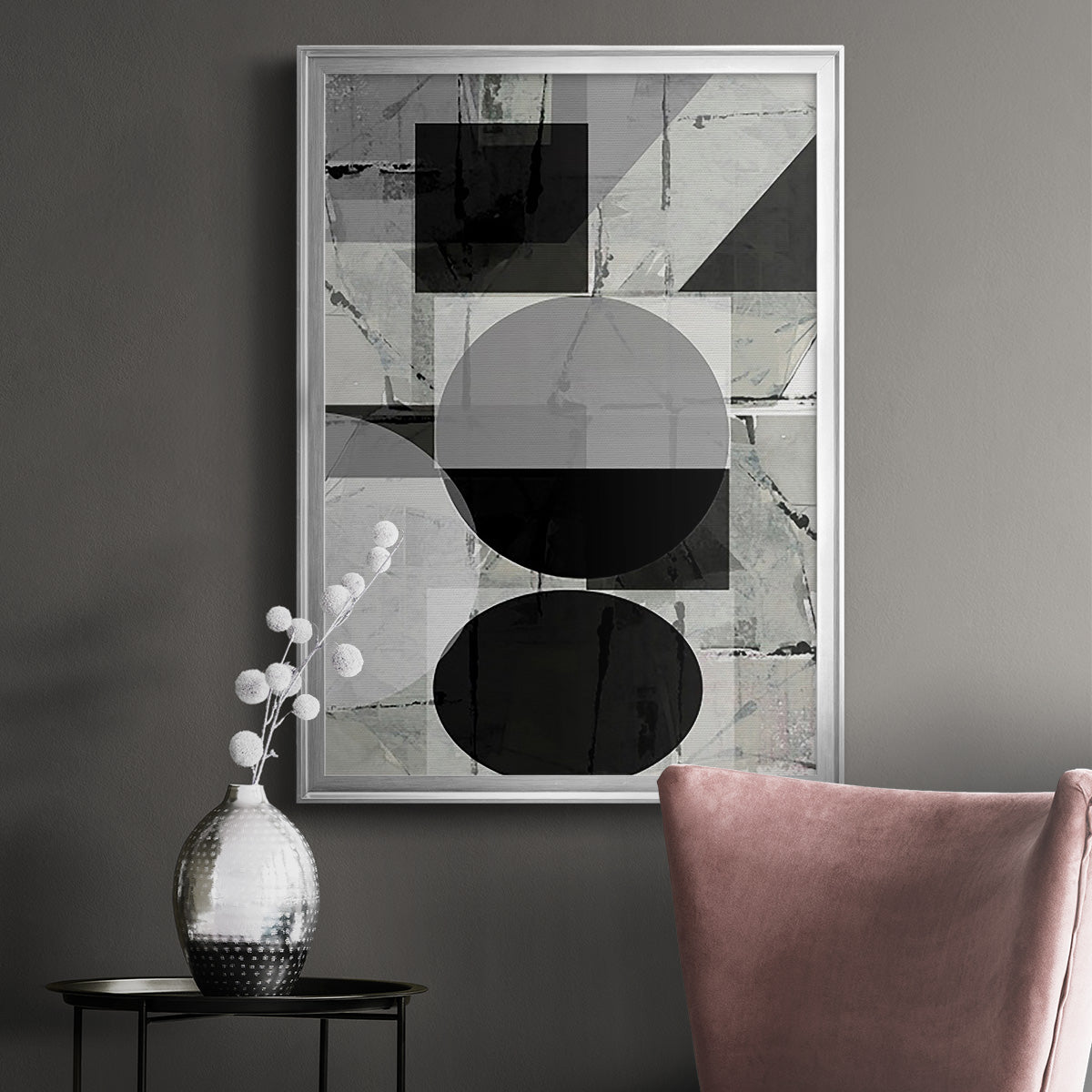 Abstract Neutrality II - Modern Framed Canvas Print