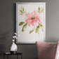 One Pink Bloom II - Modern Framed Canvas Print