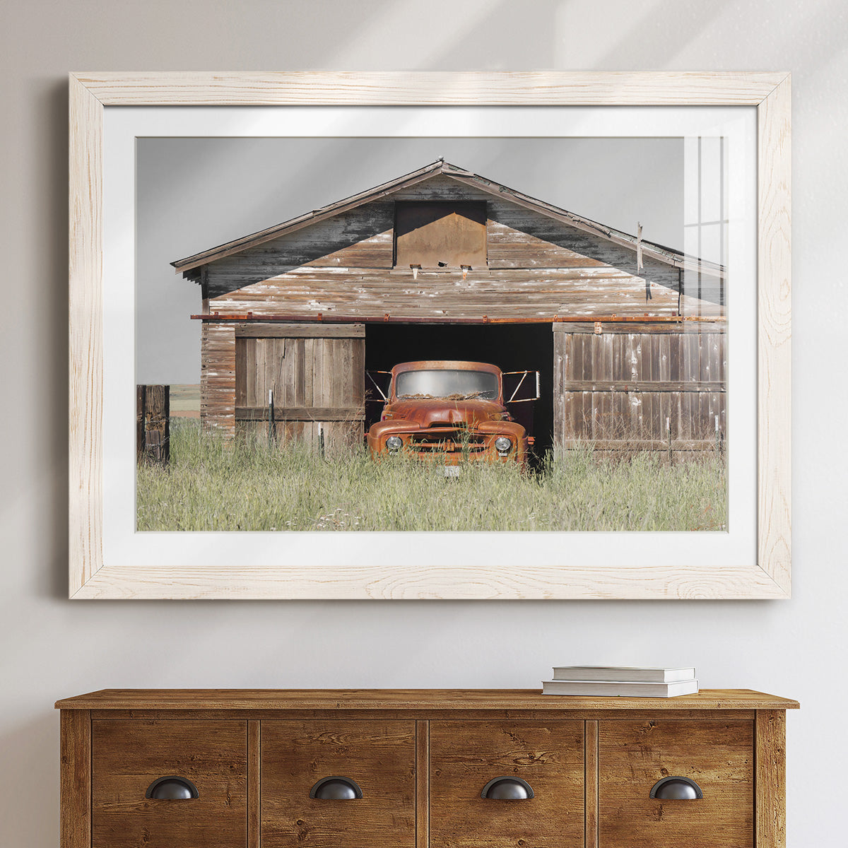 Vintage Ride - Barnwood Framed Art Print