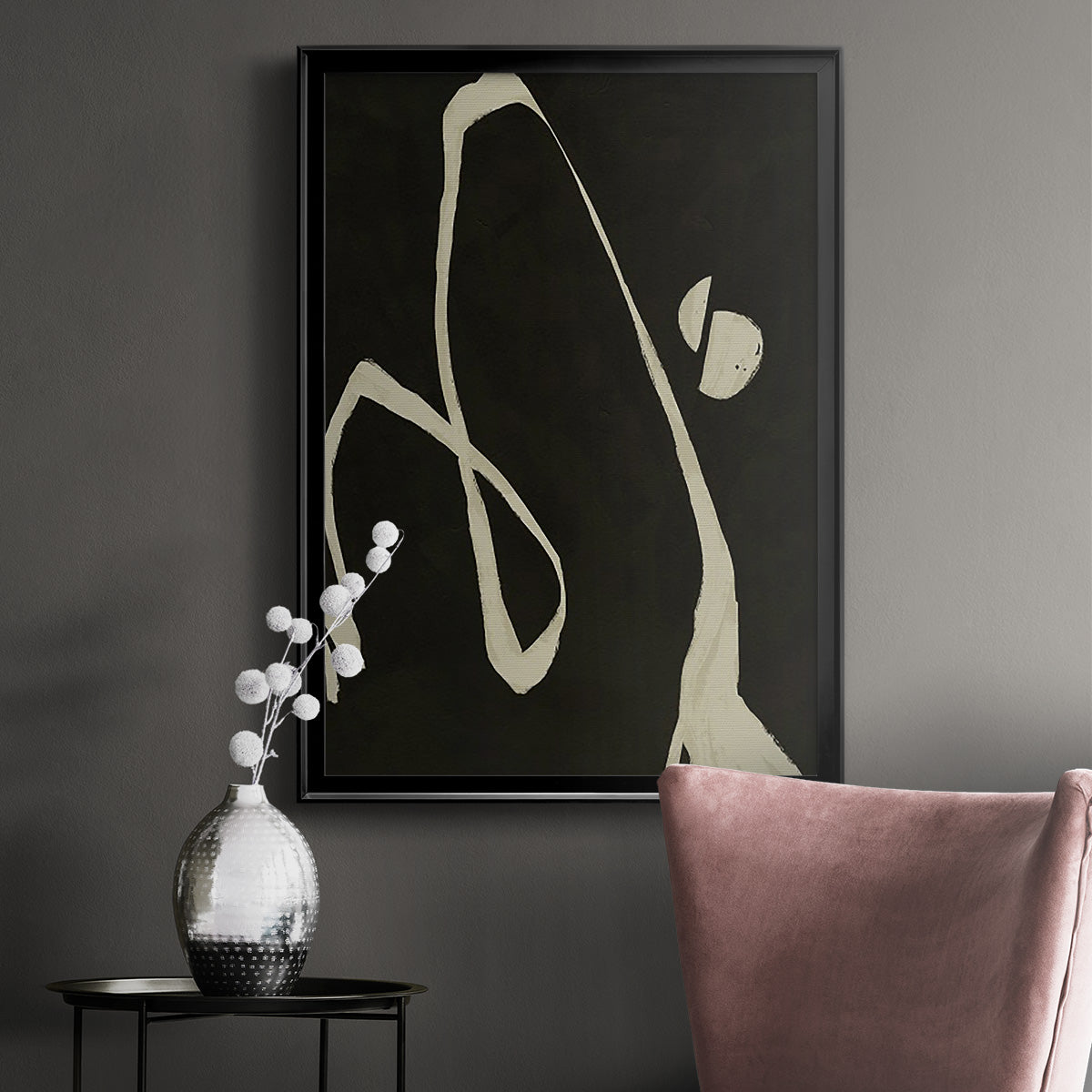 Neutral Spring II - Modern Framed Canvas Print