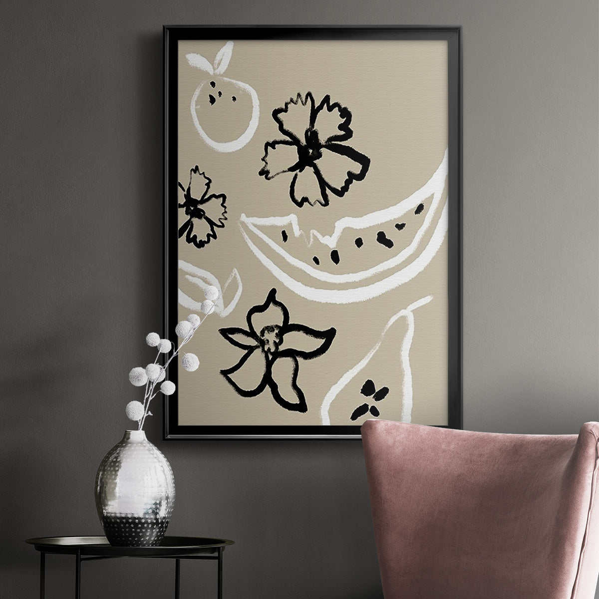 Summer Bounty I - Modern Framed Canvas Print