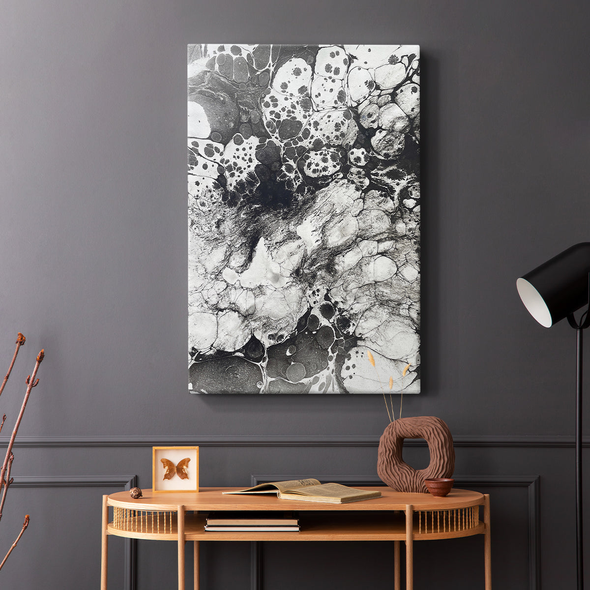 Marbling IX - Canvas Art Print