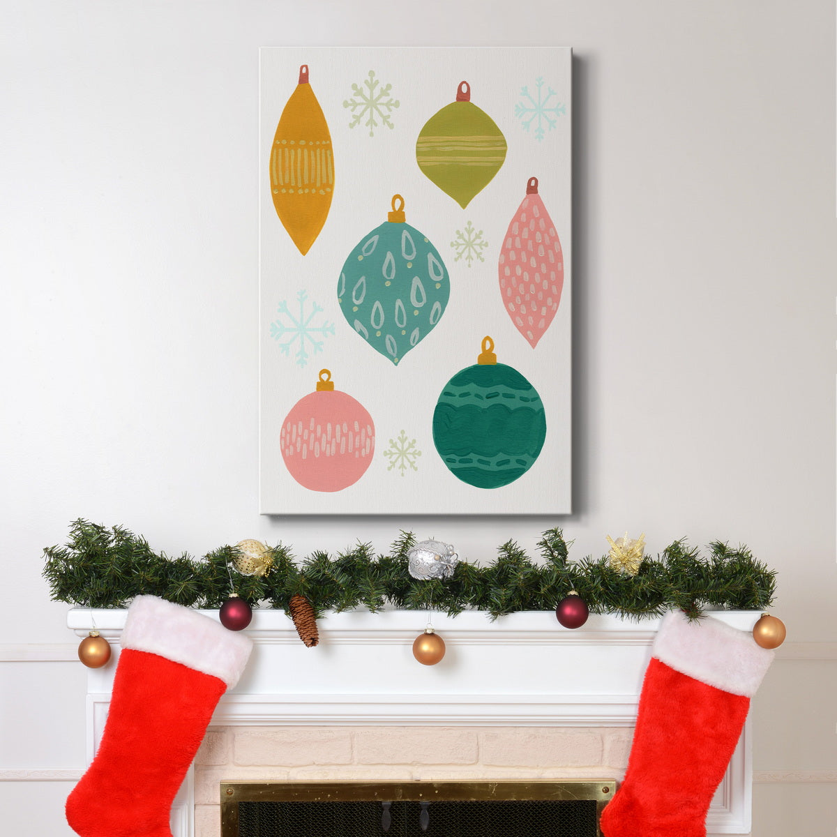 Modern Holiday II Premium Gallery Wrapped Canvas - Ready to Hang