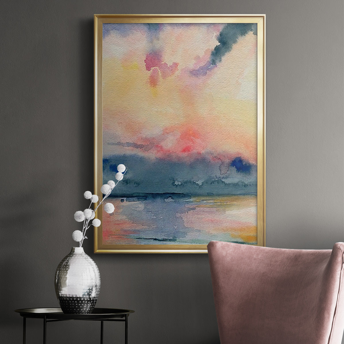 Prism Seascape II - Modern Framed Canvas Print