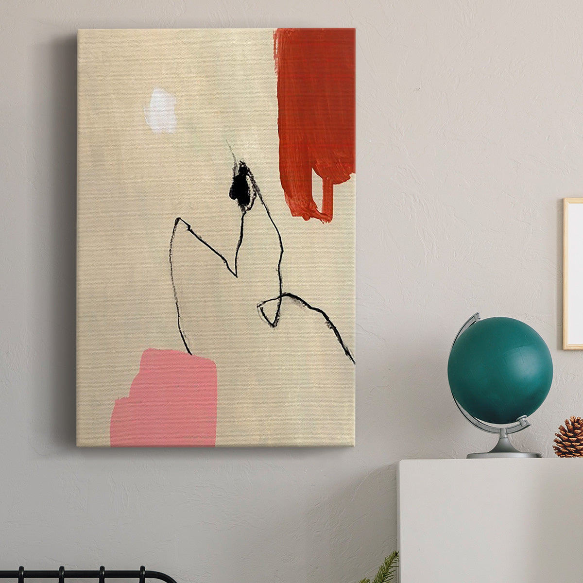 Terra Rosa Abstract II - Canvas Art Print