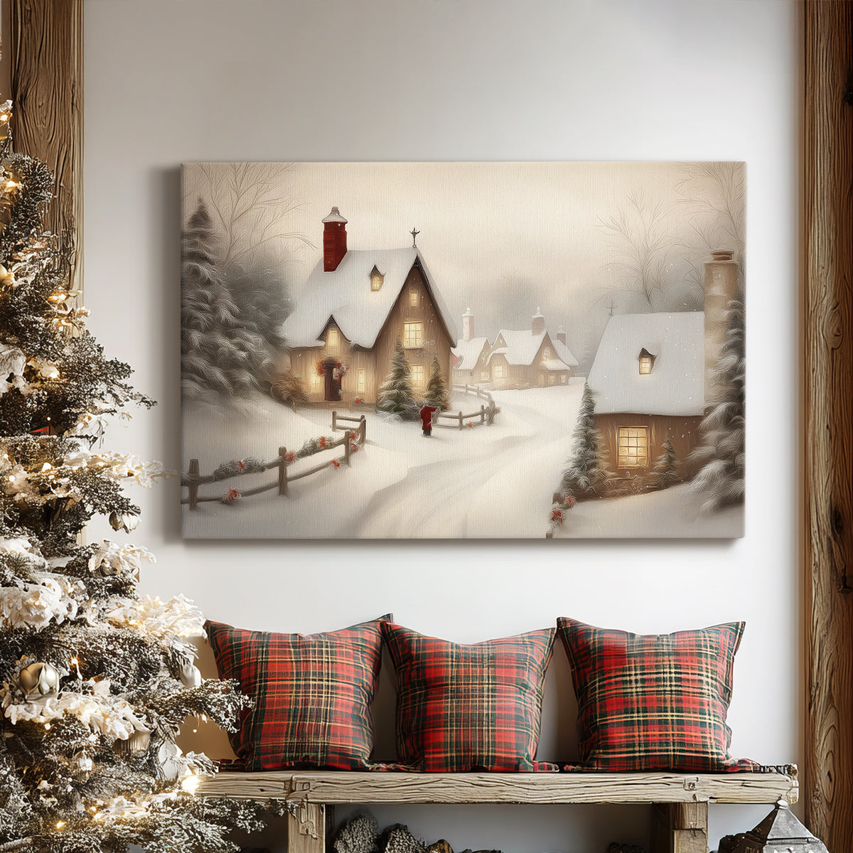 Dawn of Tinsel-Gold Promise - Canvas Art Print