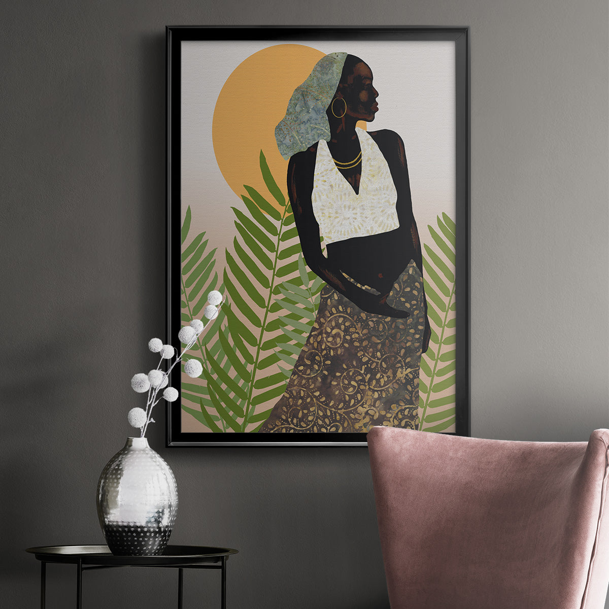 Her Grace - Modern Framed Canvas Print