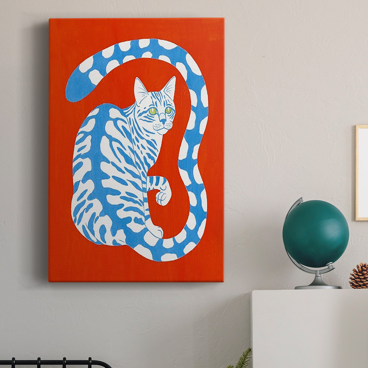 Complementary House Cat I Premium Gallery Wrapped Canvas - Ready to Hang