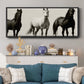 Wild Stallions - Floater Framed Canvas Print