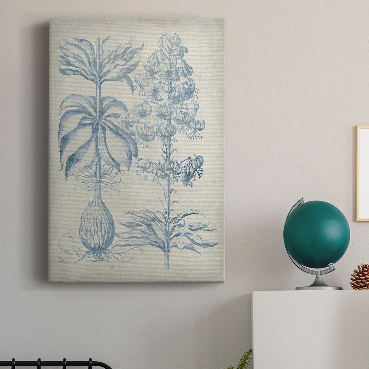 Blue Fresco Floral II Premium Gallery Wrapped Canvas - Ready to Hang