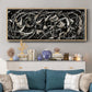 Linear Movement II - Floater Framed Canvas Print