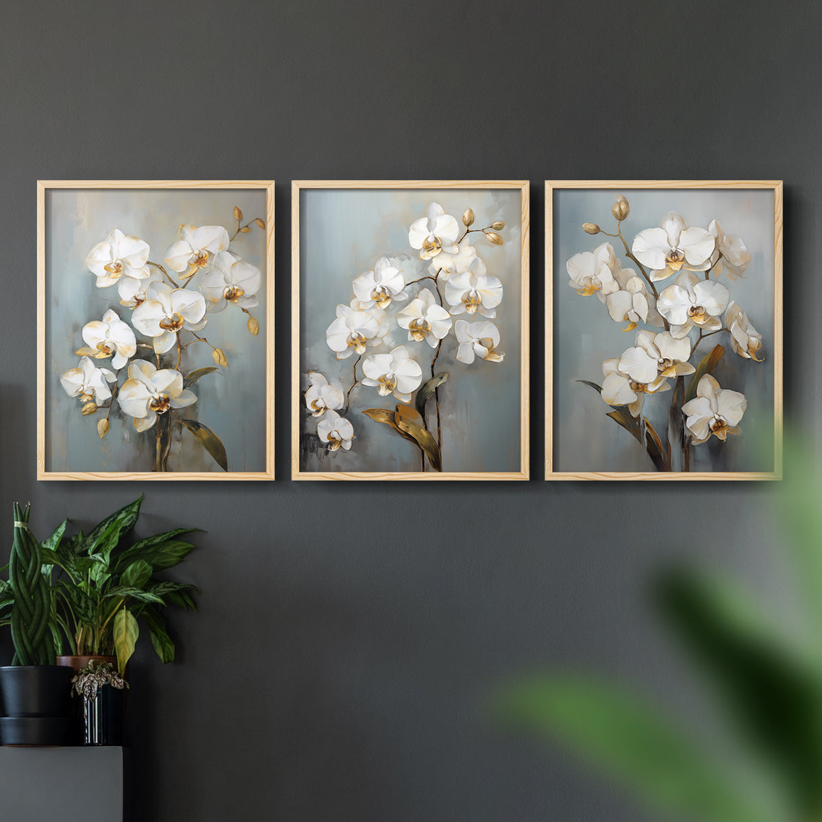 Floral Study Series LXV - Restickable Framed Art Set