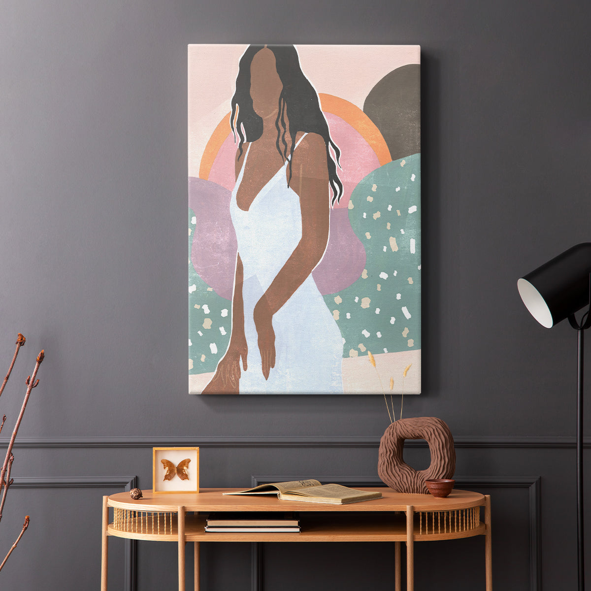 Curly Lady I - Canvas Art Print