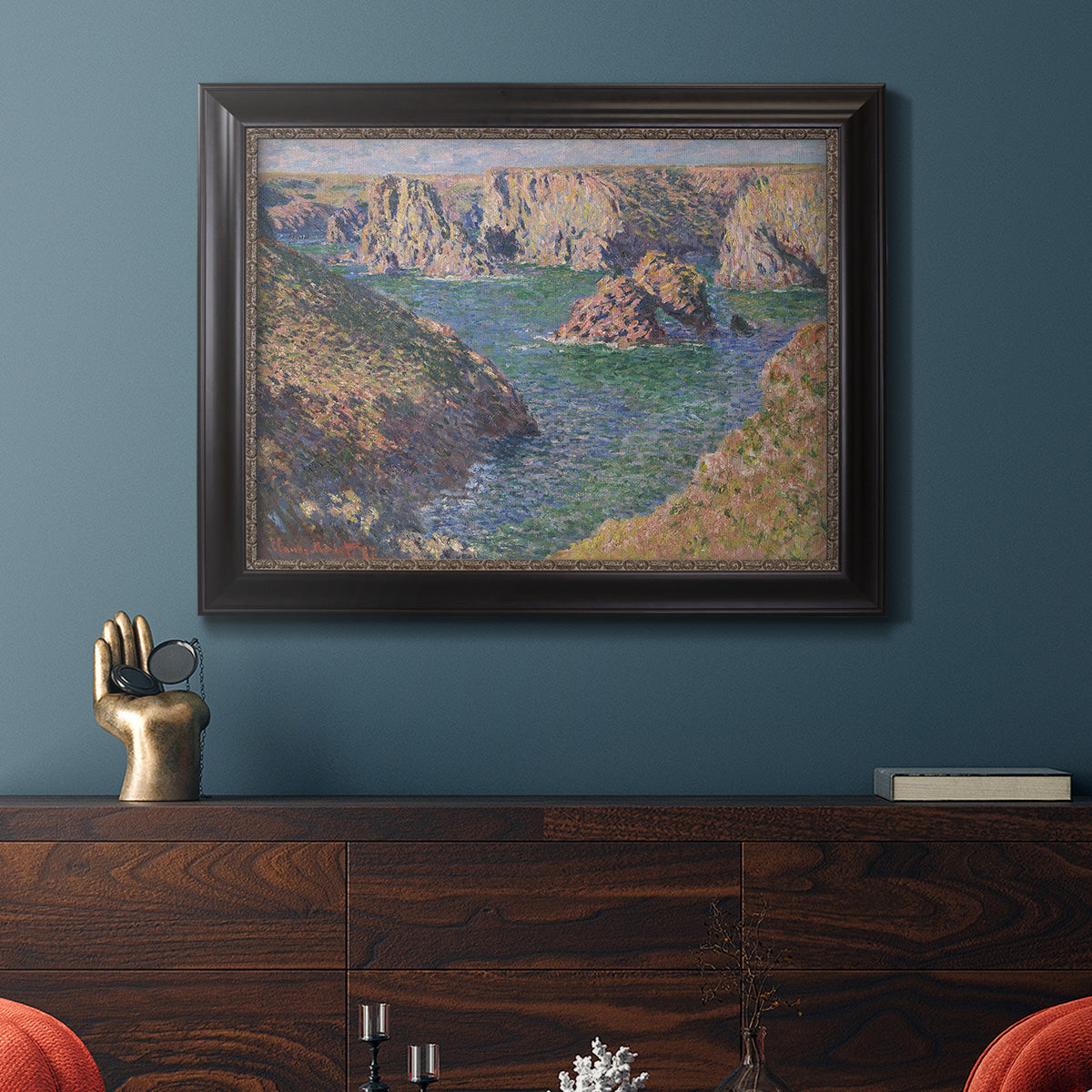 Port-Domois, Belle-Isle - Ornate Framed Canvas Print