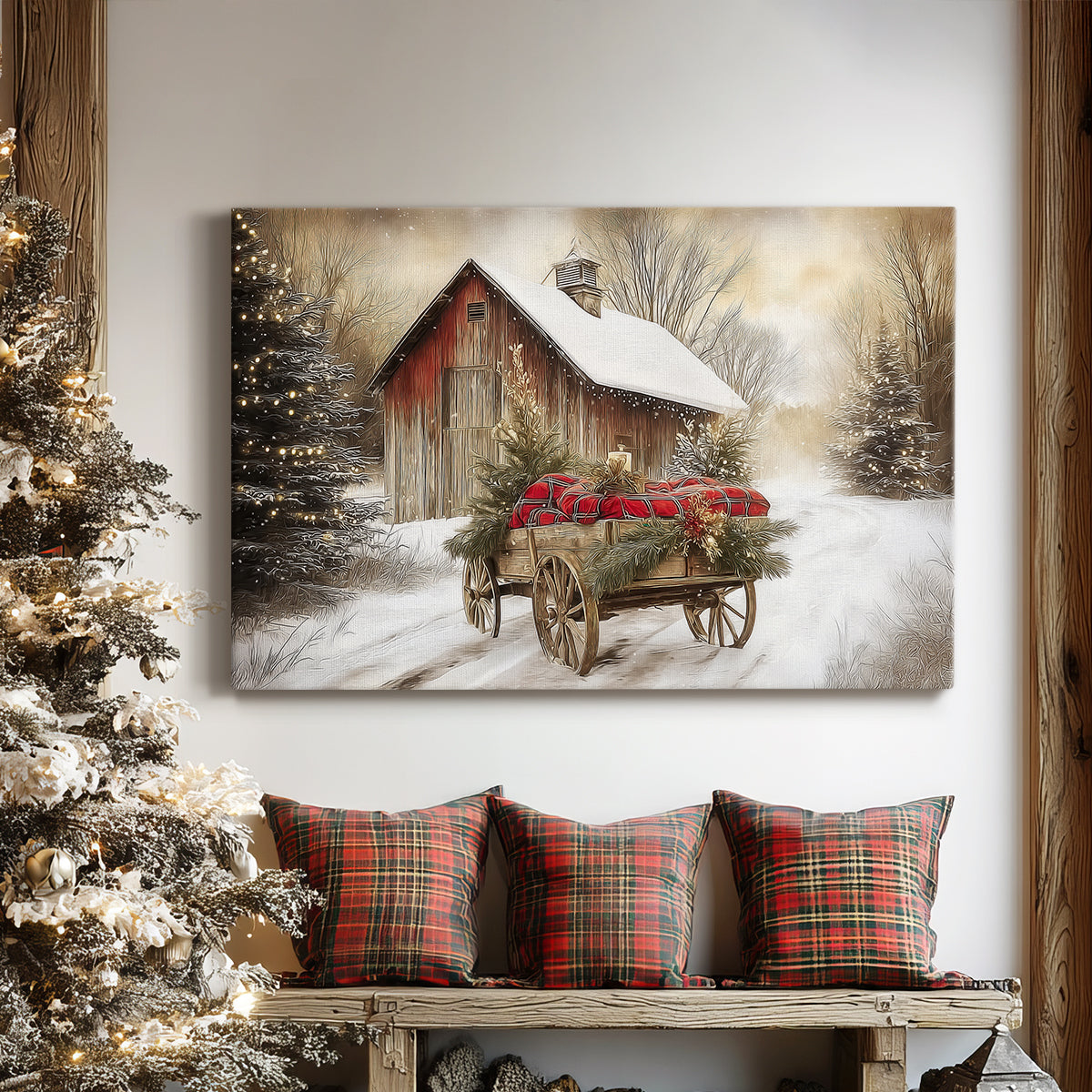 Warm Lantern Promise - Canvas Art Print
