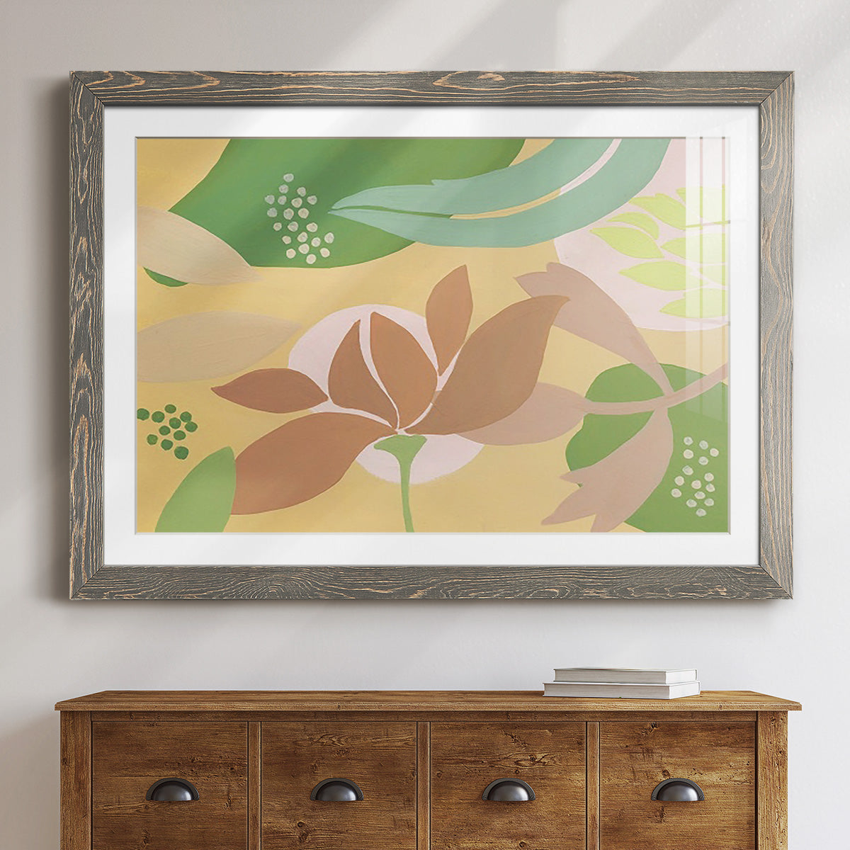 Neutral Blooms I-Premium Framed Print - Ready to Hang