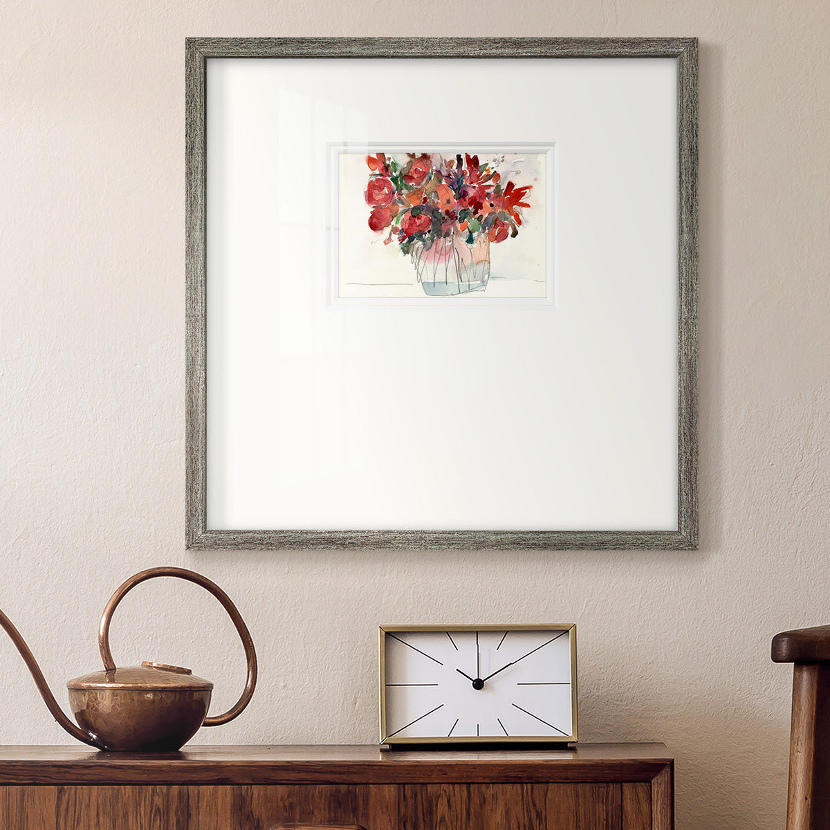 The Small Bunch I Premium Framed Print Double Matboard