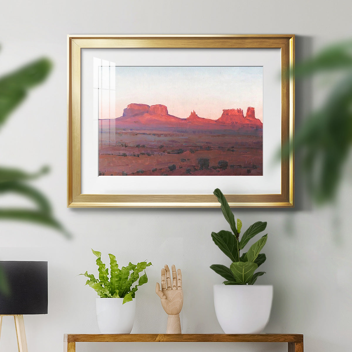 Red Rocks at Dusk II - Modern Framed Art Print