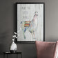 Llama Little Things - Modern Framed Canvas Print