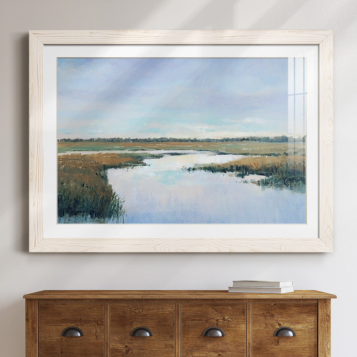 Coastal Plains I - Barnwood Framed Art Print