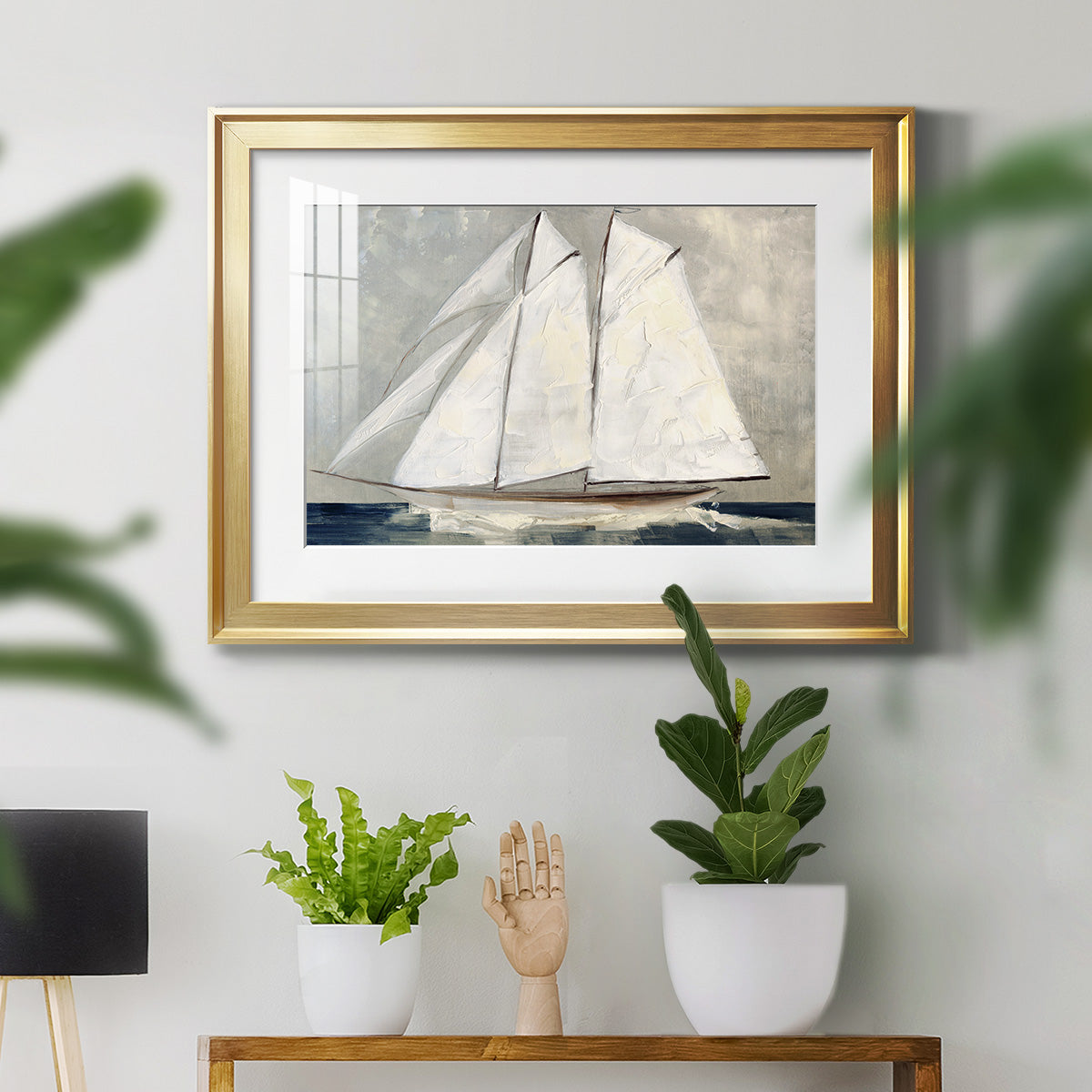 Setting Sail - Modern Framed Art Print