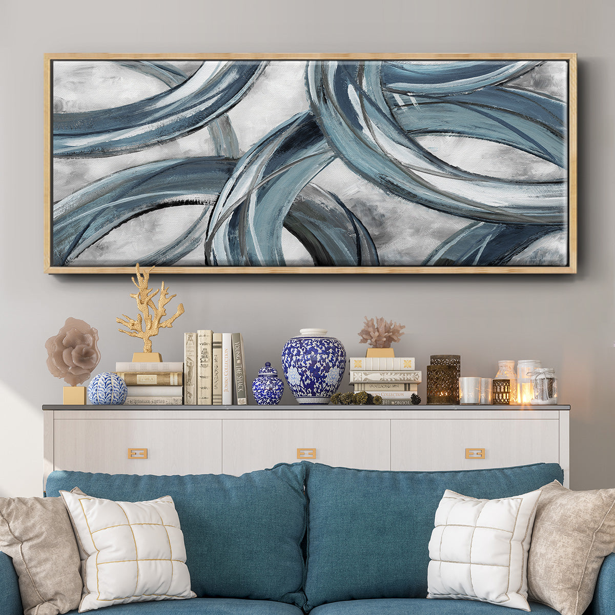 Ring Around - Floater Framed Canvas Print