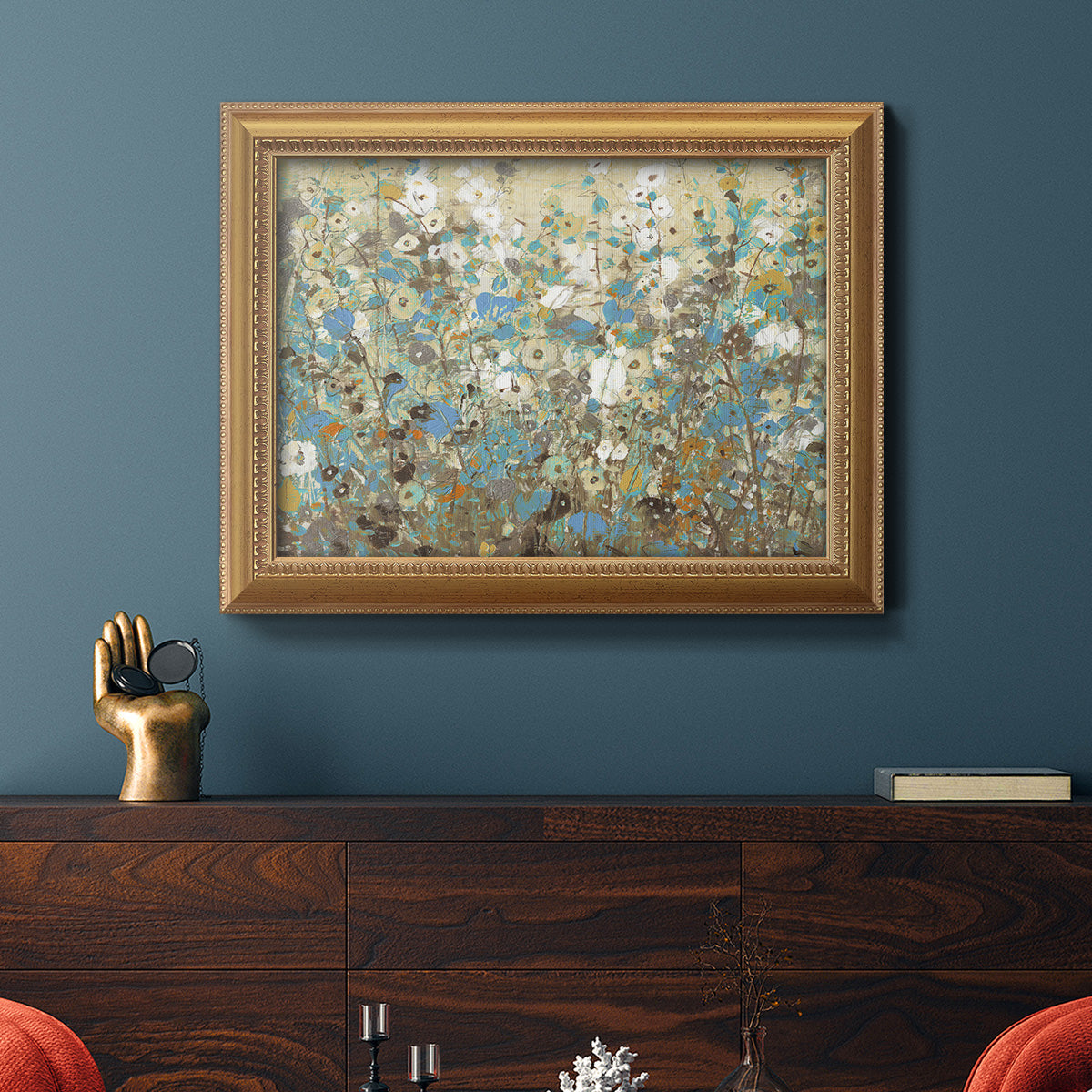 Flowering Vines I Premium Framed Canvas- Ready to Hang