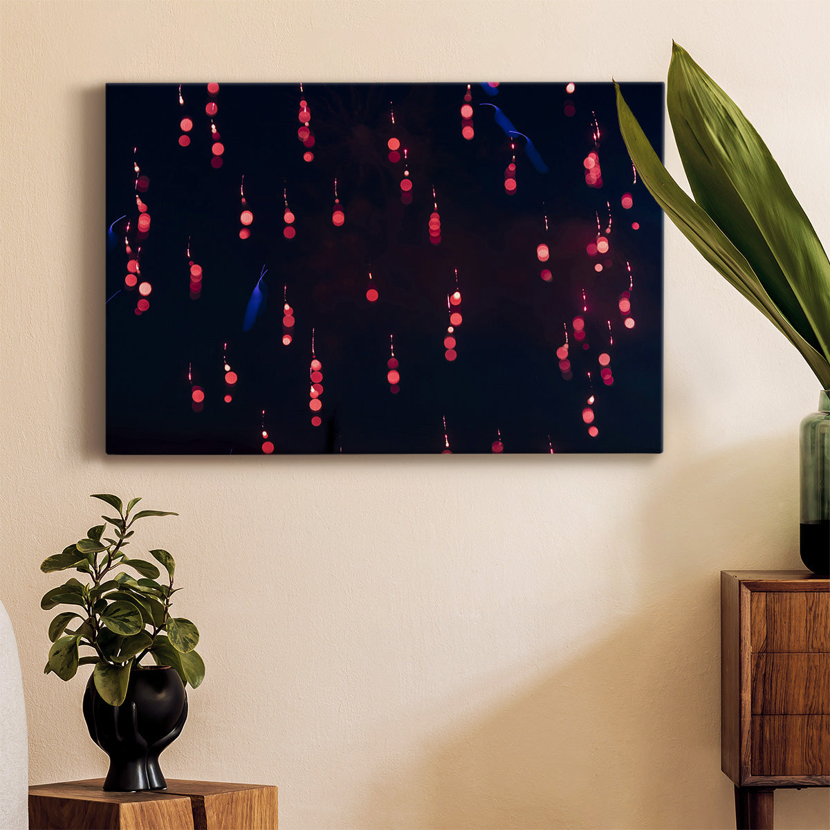 Crimson Constellation - Canvas Art Print