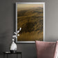 Golden Fog I - Modern Framed Canvas Print