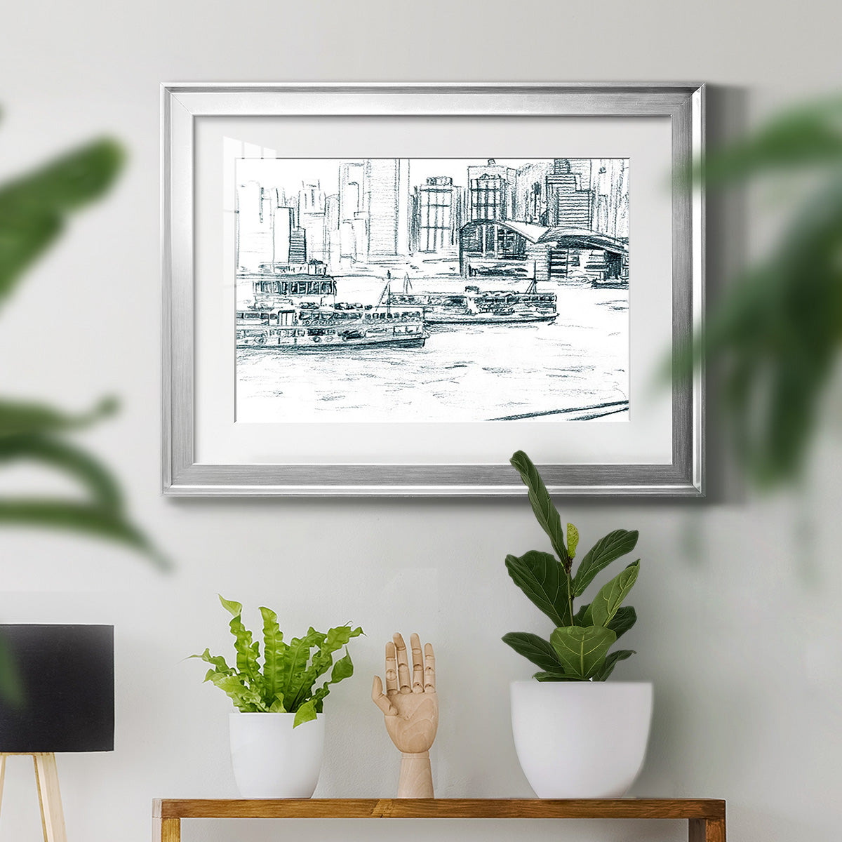 Ferryboats I Premium Framed Print - Ready to Hang