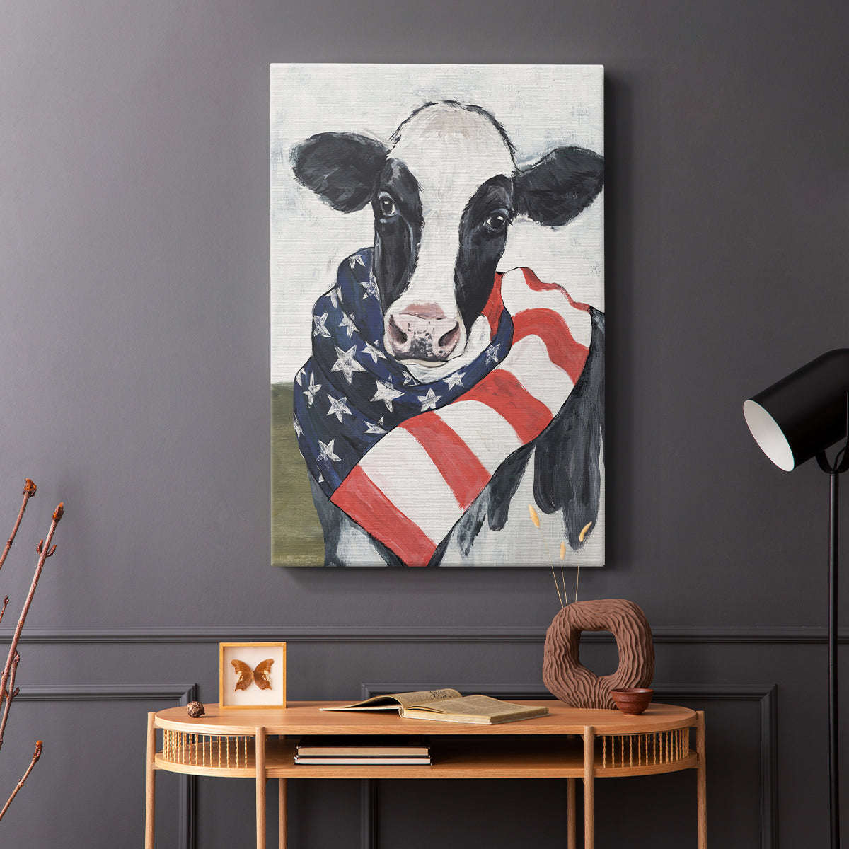 American Cow I - Canvas Art Print