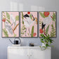 Birds in Motion IV - Framed Premium Gallery Wrapped Canvas L Frame 3 Piece Set - Ready to Hang